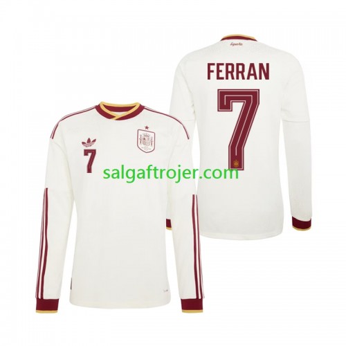 Spanien Ferran Torres 7 Fodboldtrøjer Udebanesæt World Cup 2026 Langærmet Spanien Ferran Torres 7 Fodboldtrøjer Udebanesæt World Cup 2026 Langærmet
